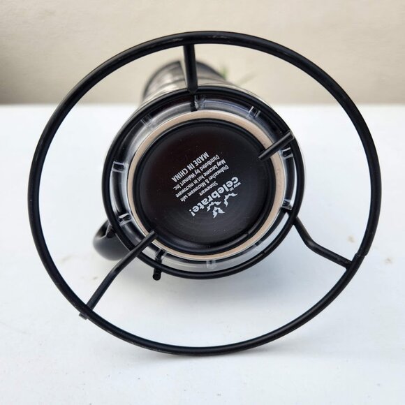 NEW Ceramic Skeleton Espresso Mugs Mug Set of 4 Stacking Stackable Black Stonewa - Picture 11 of 15